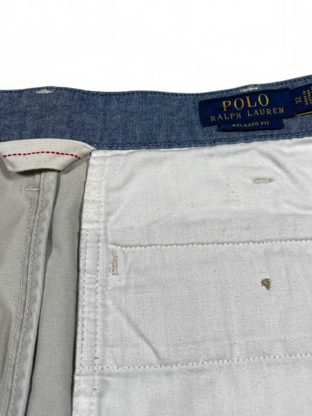 Polo Ralph Lauren Relaxed Fit Chino Short in Tan Men’s Size W32 L9 Shorts Golf - Picture 10 of 13